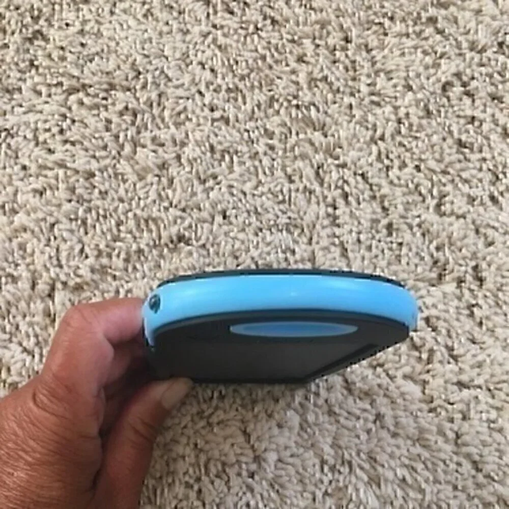 Portable solar charger blue